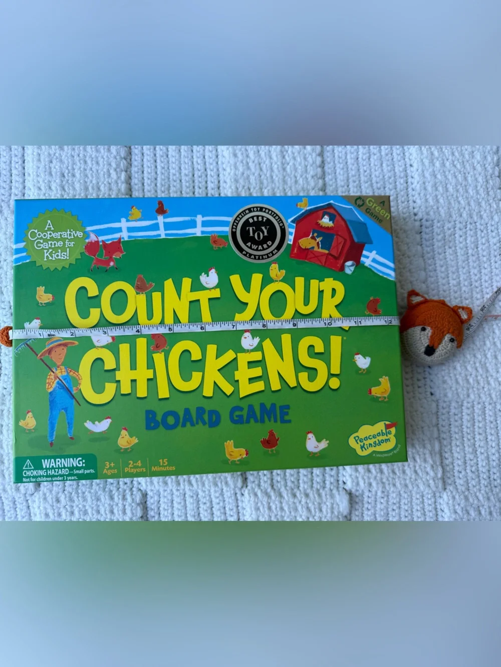 Peaceable Kingdom Count Your Chickens! Cooperative Board Game